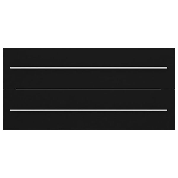 vidaXL Skříňka pod umyvadlo černá 100 x 38,5 x 48 cm kompozitní dřevo