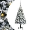 vidaXL Uměl&yacute; v&aacute;nočn&iacute; stromeček B&iacute;l&aacute; 120 cm PVC, ocel a plast