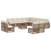 vidaXL Sada zahradn&iacute;ch pohovek 14 pcs Beige a kr&eacute;mov&aacute; b&iacute;l&aacute; polyratan