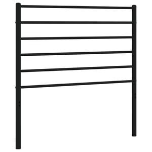 vidaXL Kovov&eacute; n&aacute;hradn&iacute; čelo postele čern&eacute; 80 cm