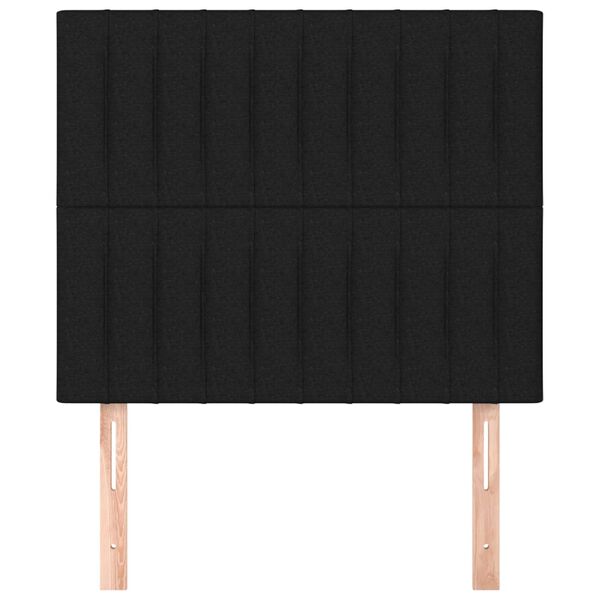 vidaXL Čelo postele čern&eacute; 90x5x118/128 cm l&aacute;tkov&eacute;