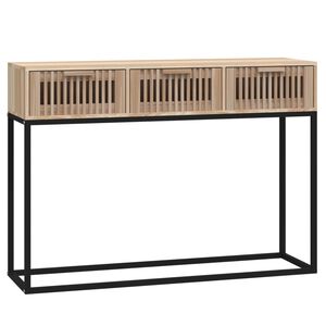 vidaXL Konzolov&yacute; stolek 105 x 30 x 75 cm kompozitn&iacute; dřevo a železo