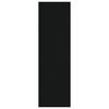 vidaXL Nástěnná police černá 85 x 16 x 52,5 cm kompozitní dřevo