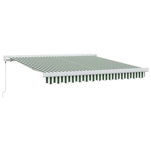 vidaXL Stahovac&iacute; mark&yacute;za Zelen&aacute; a b&iacute;l&aacute; 300 x 250 cm Pl&aacute;tno a hlin&iacute;k