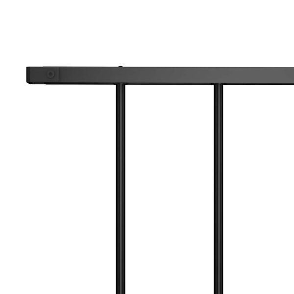 vidaXL Plotov&yacute; panel s pr&aacute;&scaron;kov&yacute;m n&aacute;střikem z oceli 1,7 x 1 m čern&yacute;