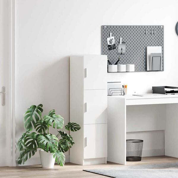 vidaXL Vysoký stůl Bílá 31,5 x 32 x 124 cm Kompozitní dřevo