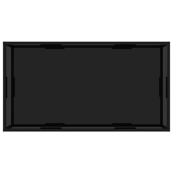 322903 vidaXL Coffee Table Black 120x60x35 cm Tempered Glass