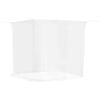 vidaXL Mosquito Net pro postel 156 s&iacute;ť 3 pcs B&iacute;l&aacute; Polyester