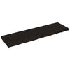 vidaXL N&aacute;stěnn&aacute; police tmavě hněd&aacute; 140x40x(2-6)cm o&scaron;etřen&yacute; masivn&iacute; dub