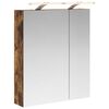 vidaXL Koupelnov&aacute; zrcadlov&aacute; skř&iacute;ň Kouřov&yacute; dub 60 x 14,5 x 70 cm