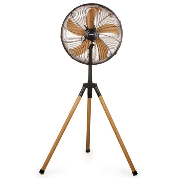 DOMO Podlahov&yacute; ventil&aacute;tor 45 cm 50 W b&eacute;žovo-čern&yacute;