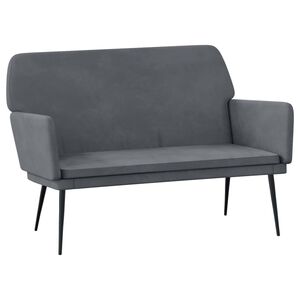 vidaXL Lavice tmavě &scaron;ed&aacute; 108 x 79 x 79 cm samet