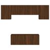 vidaXL 6d&iacute;ln&aacute; ob&yacute;vac&iacute; stěna hněd&yacute; dub kompozitn&iacute; dřevo