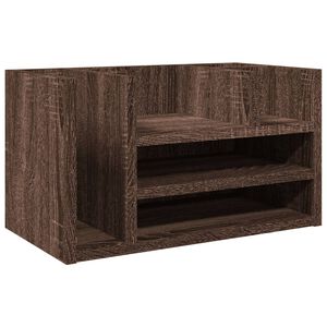 vidaXL Stoln&iacute; organiz&eacute;r hněd&yacute; dub 44,5 x 24 x 25 cm kompozitn&iacute; dřevo
