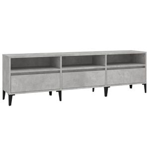 vidaXL TV skř&iacute;ňka betonově &scaron;ed&aacute; 150 x 30 x 44,5 cm kompozitn&iacute; dřevo