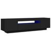vidaXL TV skř&iacute;ňka s LED osvětlen&iacute;m čern&aacute; 160 x 35 x 40 cm