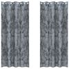 vidaXL Sametov&eacute; z&aacute;věsy 2 ks Stř&iacute;brně &scaron;ed&aacute; 225 x 140 cm samet