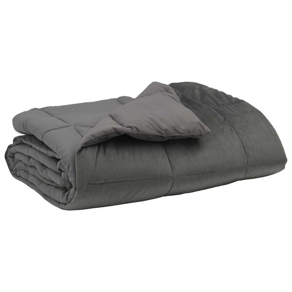 vidaXL Celoročn&iacute; přikr&yacute;vka Světle &scaron;ed&aacute; 220 x 260 cm Mikrovl&aacute;kno