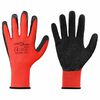 vidaXL Pracovn&iacute; rukavice 24 ks Červen&aacute; a čern&aacute; 10 / xl Potažen&iacute; latexem