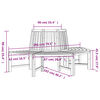 vidaXL Lavice ke stromu půlkruhov&aacute; &Oslash; 201 cm masivn&iacute; teakov&eacute; dřevo