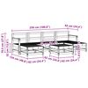 vidaXL Zahradn&iacute; lounge set 7 pcs Voskově Hněd&aacute; Masivn&iacute; borovice