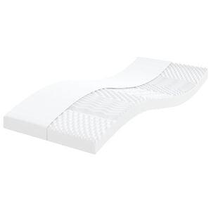 vidaXL Pěnov&aacute; matrace b&iacute;l&aacute; 80 x 200 cm 7 z&oacute;n tvrdost 20 ILD