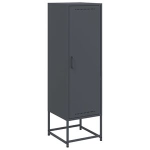 vidaXL Skříň highboard antracitová 36 x 39 x 123 cm ocel