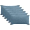 vidaXL Povlak na pol&scaron;t&aacute;ř 6 pcs ALMELO Modr&aacute; 40 x 80 cm man&scaron;estr