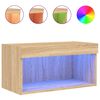 vidaXL TV skř&iacute;ňka s LED osvětlen&iacute;m dub sonoma 60 x 30 x 30 cm
