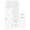 vidaXL Boční skříňky 5 ks "ODDA" Bílá 40x24x79 cm Borovicový masiv