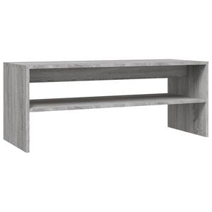 vidaXL Konferenčn&iacute; stolek &scaron;ed&yacute; sonoma 100x40x40 cm kompozitn&iacute; dřevo
