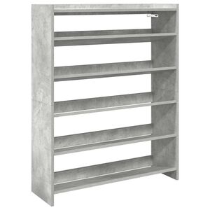 vidaXL Botn&iacute;k betonově &scaron;ed&yacute; 80x25x100 cm kompozitn&iacute; dřevo