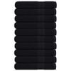 vidaXL Saunov&eacute; osu&scaron;ky FROGN 10 ks čern&eacute; 80x200 cm 360 g/m&sup2;