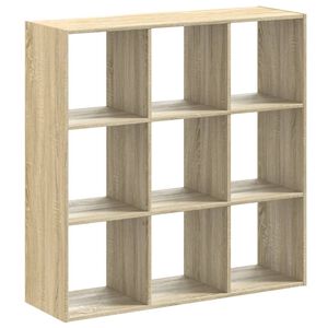 vidaXL Knihovna dub sonoma 102 x 32 x 102 cm kompozitn&iacute; dřevo