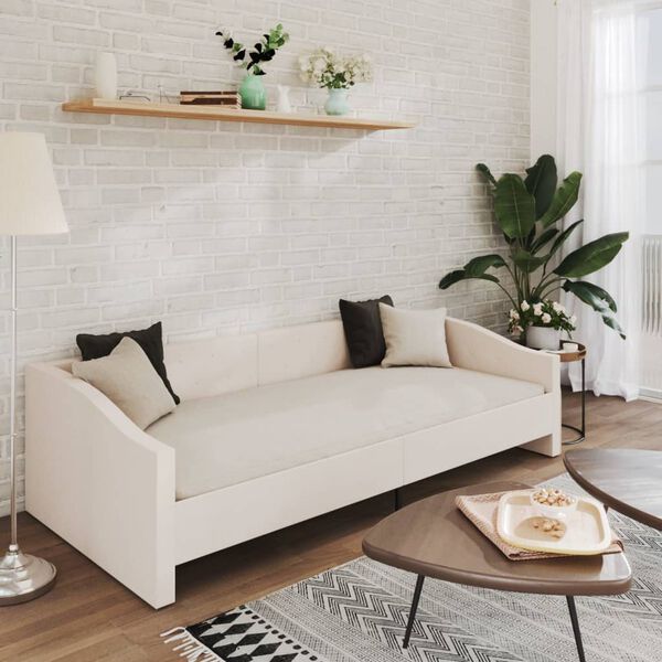 vidaXL V&aacute;lenda s USB kr&eacute;mov&aacute; textil 90 x 200 cm