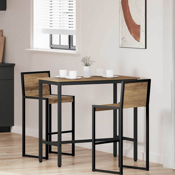 vidaXL stůl Artisanov&yacute; dub 100 x 50 x 90,5 cm Inžen&yacute;rsk&eacute; dřevo a ocel