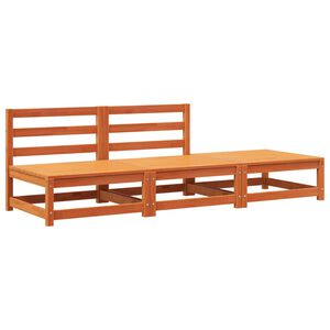 vidaXL Zahradn&iacute; pohovka bez područek a podnožka voskově hněd&aacute; borovice