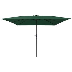 vidaXL Zahradn&iacute; slunečn&iacute;k Zelen&aacute; 295 x 295 x 245 cm Polyester a ocel