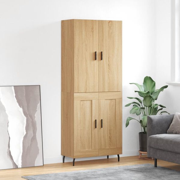 vidaXL Skř&iacute;ň highboard dub sonoma 69,5 x 34 x 180 cm kompozitn&iacute; dřevo
