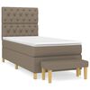 vidaXL Box spring postel s matrac&iacute; taupe 80x200 cm textil