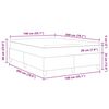 vidaXL Postel s boxspringem Kr&eacute;mov&aacute; a b&iacute;l&aacute; 140 x 200 cm
