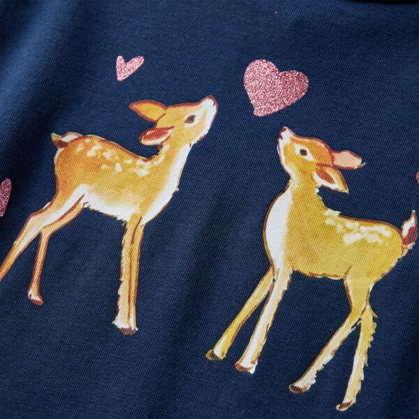 Dětsk&eacute; tričko s dlouh&yacute;m ruk&aacute;vem n&aacute;mořnicky modr&eacute; 116