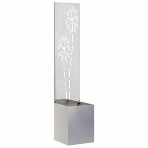 vidaXL Soukrom&iacute; na zahradě Stř&iacute;brn&aacute; 32 x 150 cm Nerezov&aacute; ocel