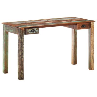 vidaXL Psací stůl 130 x 55 x 76 cm masivní recyklované dřevo