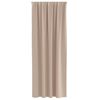 vidaXL Z&aacute;věsy na zatemněn&iacute; s kroužky 2 pcs Taupe 245 x 140 cm