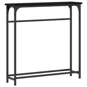 vidaXL Konzolov&yacute; stolek Čern&yacute; dub 75 x 19,5 x 75 cm Kompozitn&iacute; dřevo