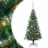 vidaXL Uměl&yacute; osvětlen&yacute; v&aacute;nočn&iacute; stromeček Zelen&aacute; 150 cm PVC a kov