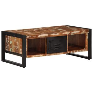vidaXL Konferenčn&iacute; stolek v&iacute;cebarevn&yacute; 90x50x36 cm recyklovan&eacute; dřevo