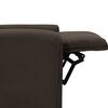 vidaXL Elektrick&eacute; mas&aacute;žn&iacute; křeslo tmavě hněd&eacute; textil