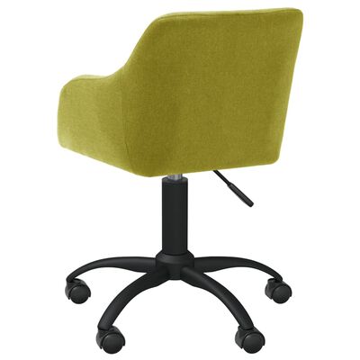 vidaXL Otočné jídelní židle 4 ks zelené textil